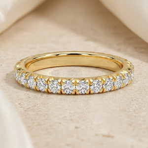 LUMINA RIVIÈRE, FRENCH-PAVÉ ETERNITY BAND — LAB DIAMOND
