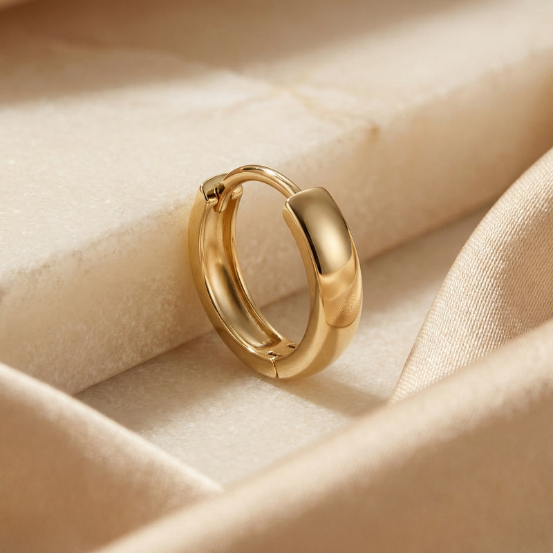 PURUS GRAND ANNEAU, 3.2MM HOOP EARRINGS | Heritage & Co.