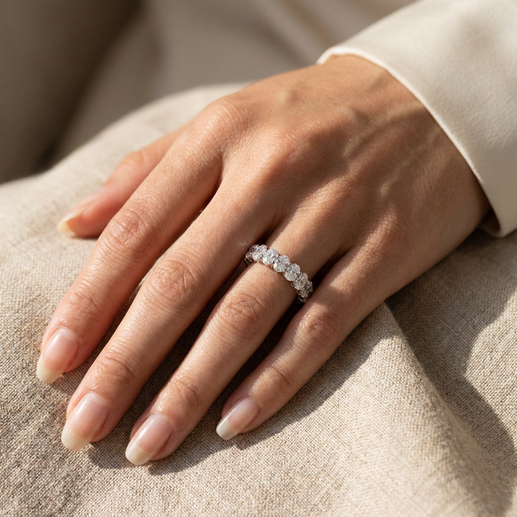 LUMINA ALLIANCE, OVAL STACKING ETERNITY BAND | Heritage & Co.