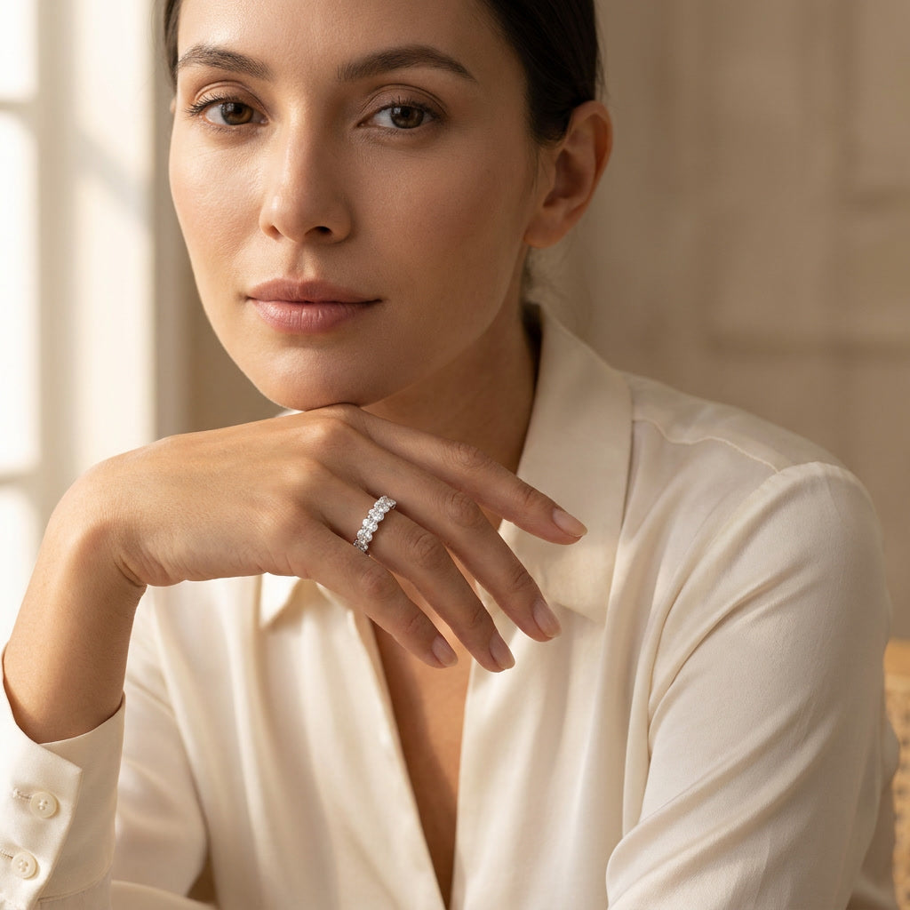 LUMINA ALLIANCE, OVAL STACKING ETERNITY BAND | Heritage & Co.