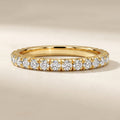 LUMINA RIVIÈRE moissanite French-pavé eternity band | Heritage & Co.