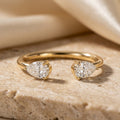 LUMINA ENLACÉE toi-et-moi lab diamond open band | Heritage & Co.