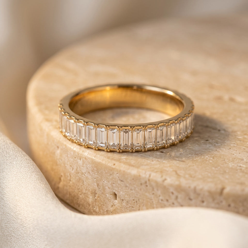 LUMINA ALLÉE baguette lab diamond half-band | Heritage & Co.