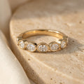 LUMINA MÉRIDIENNE east-west oval lab diamond band | Heritage & Co.