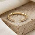 LUMINA MURMURE french-pavé open moissanite band | Heritage & Co.