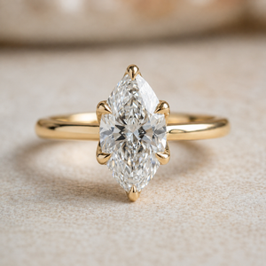 AETERNA ÉTOILE, MARQUISE-CUT MOISSANITE