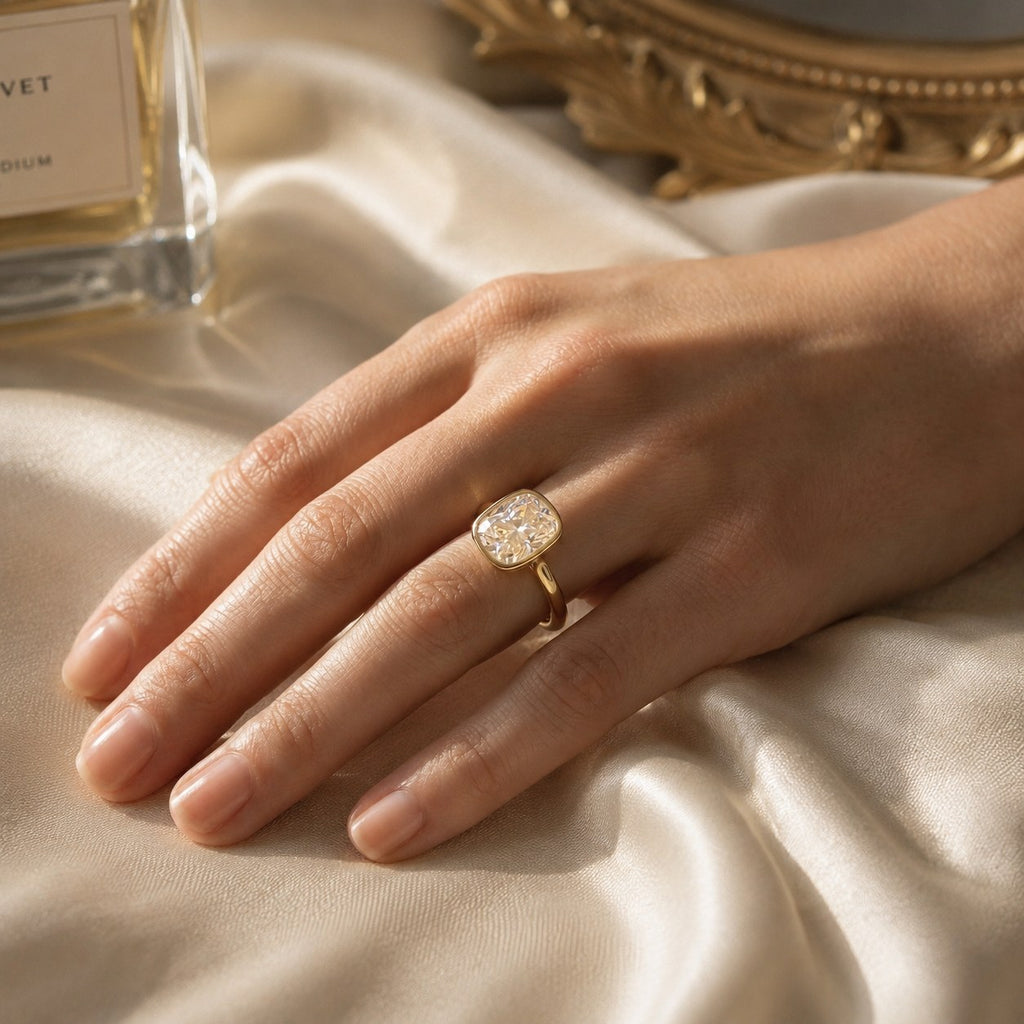 AETERNA CITADELLE, CUSHION-CUT MOISSANITE | Heritage & Co.