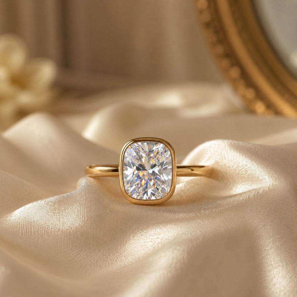 AETERNA CITADELLE, CUSHION-CUT MOISSANITE | Heritage & Co.