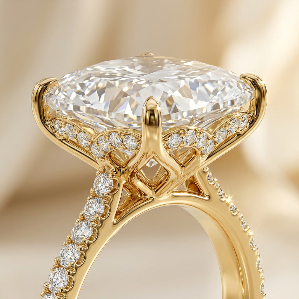 AETERNA RÊVERIE, ELONGATED CUSHION-CUT MOISSANITE | Heritage & Co.