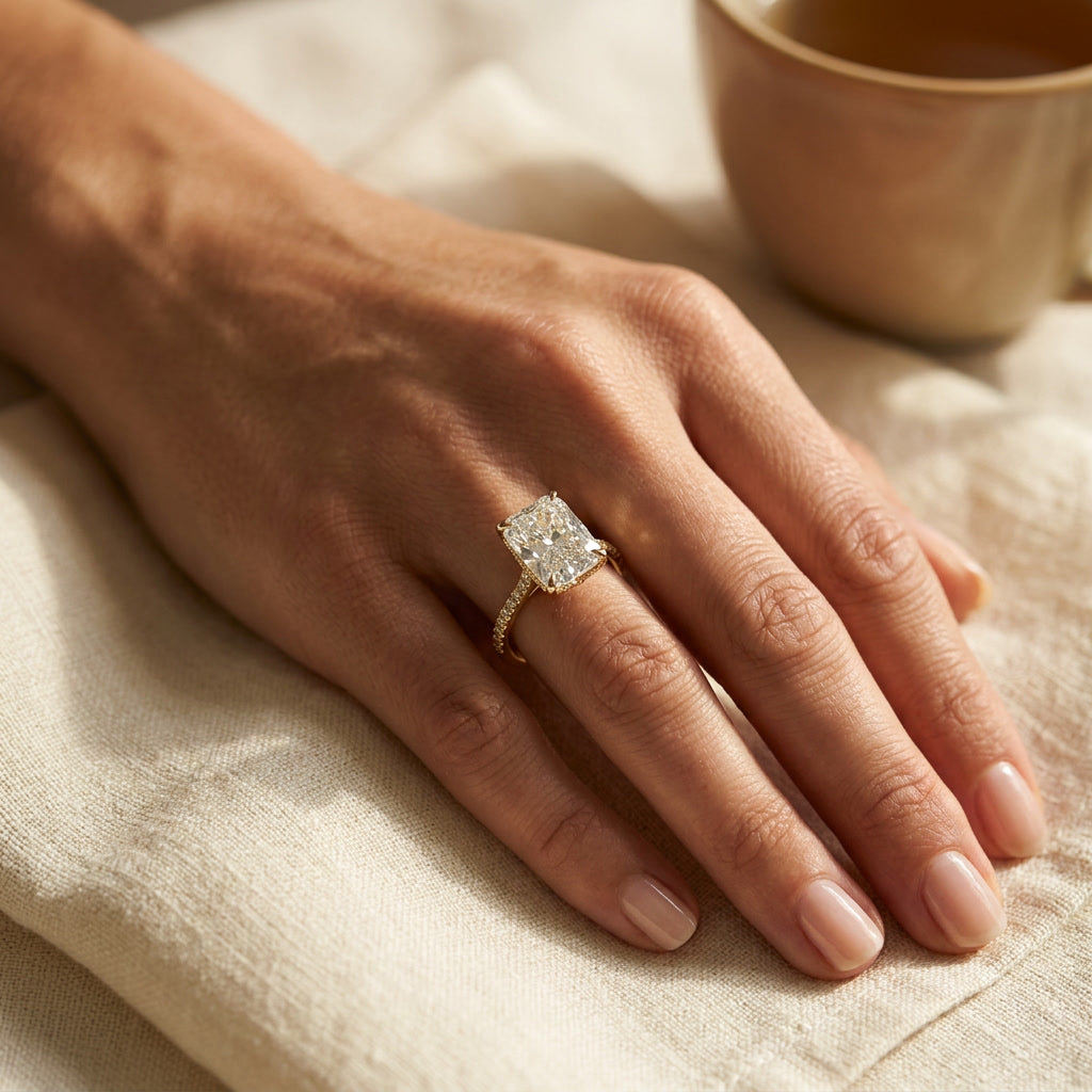 AETERNA RÊVERIE, ELONGATED CUSHION-CUT MOISSANITE | Heritage & Co.