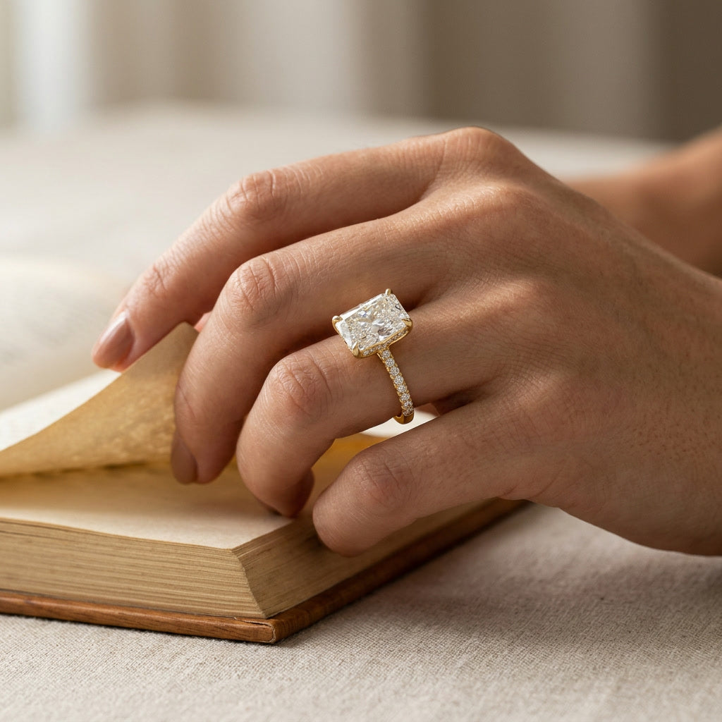 AETERNA RÊVERIE, ELONGATED CUSHION-CUT MOISSANITE | Heritage & Co.