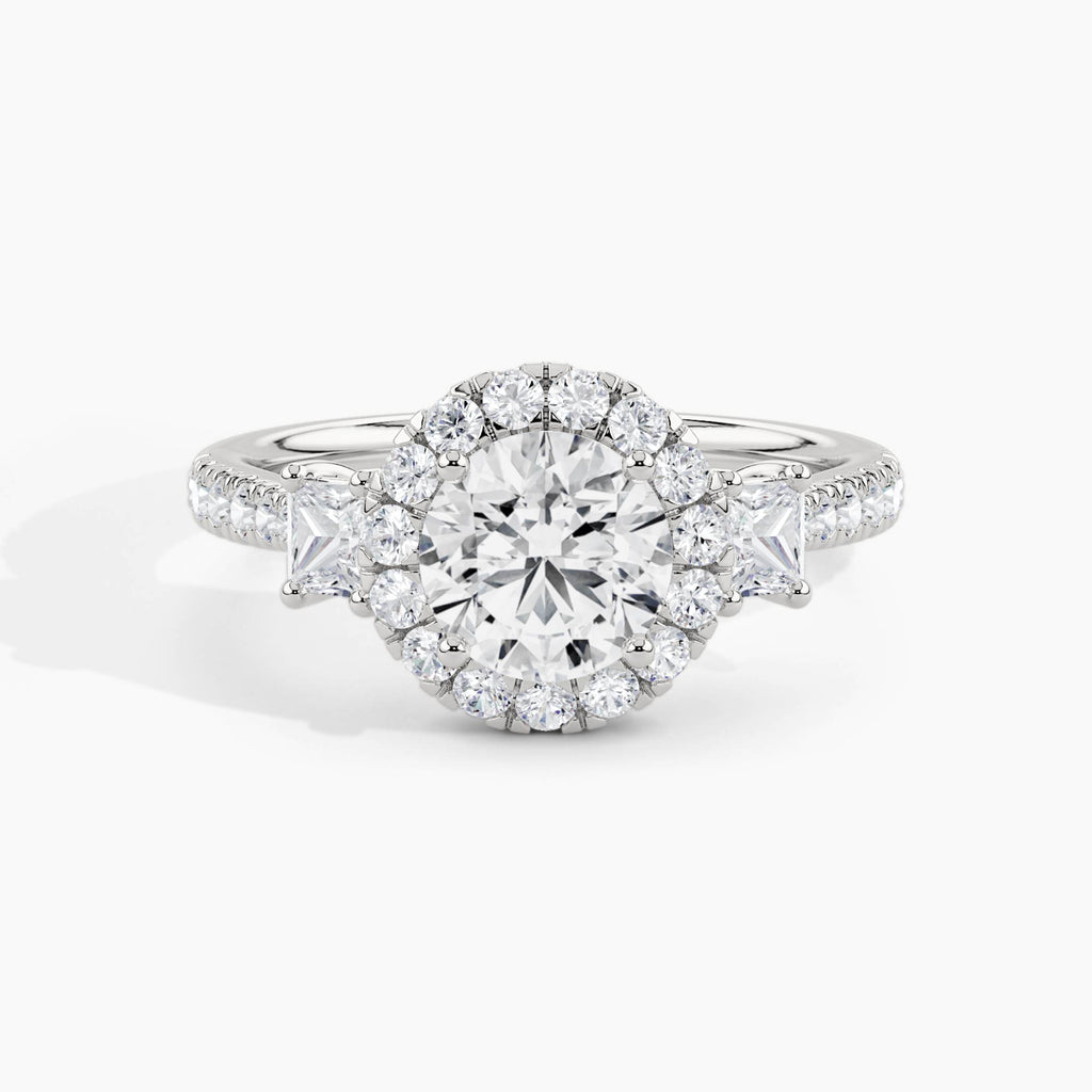 White Gold, Round, down view
