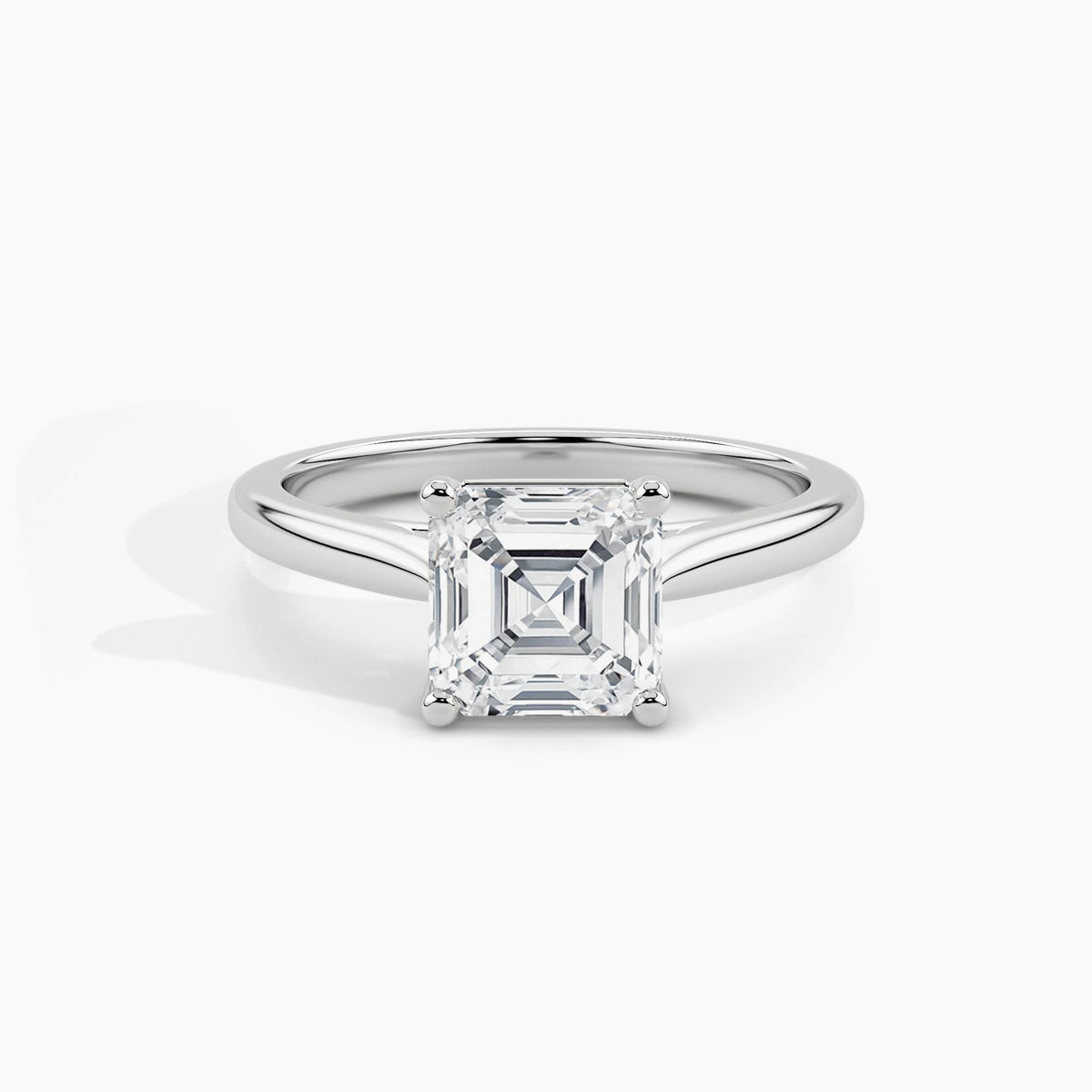 White Gold, Asscher, down view
