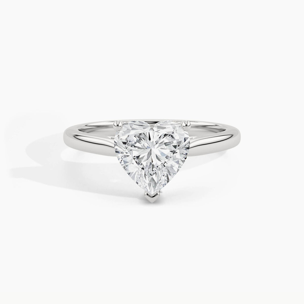 950 Platinum, Heart, down view
