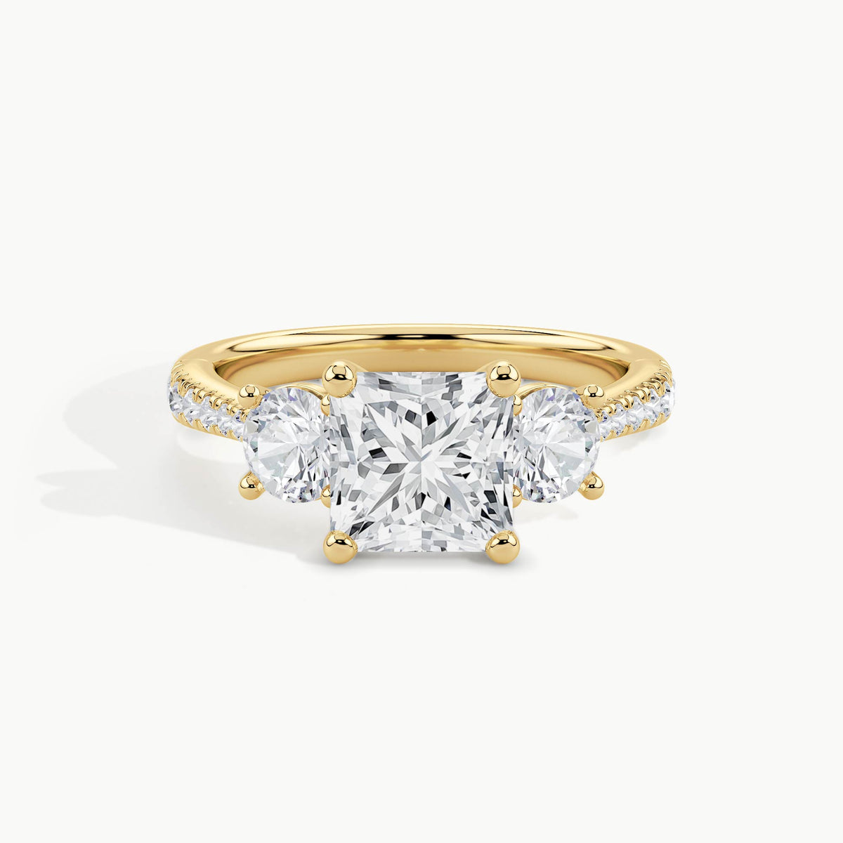 Yellow Gold, Princess, down view