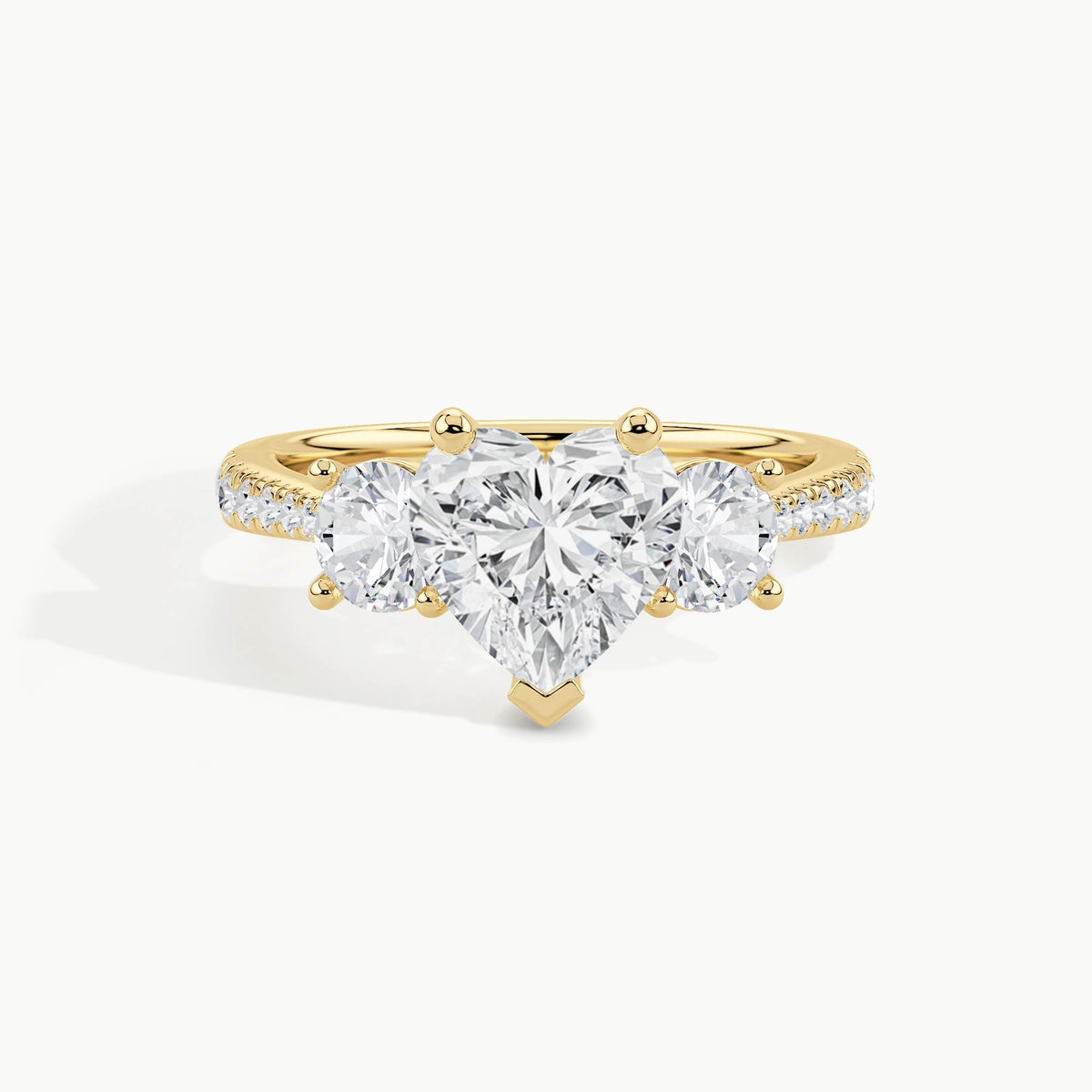 Yellow Gold, Heart, down view