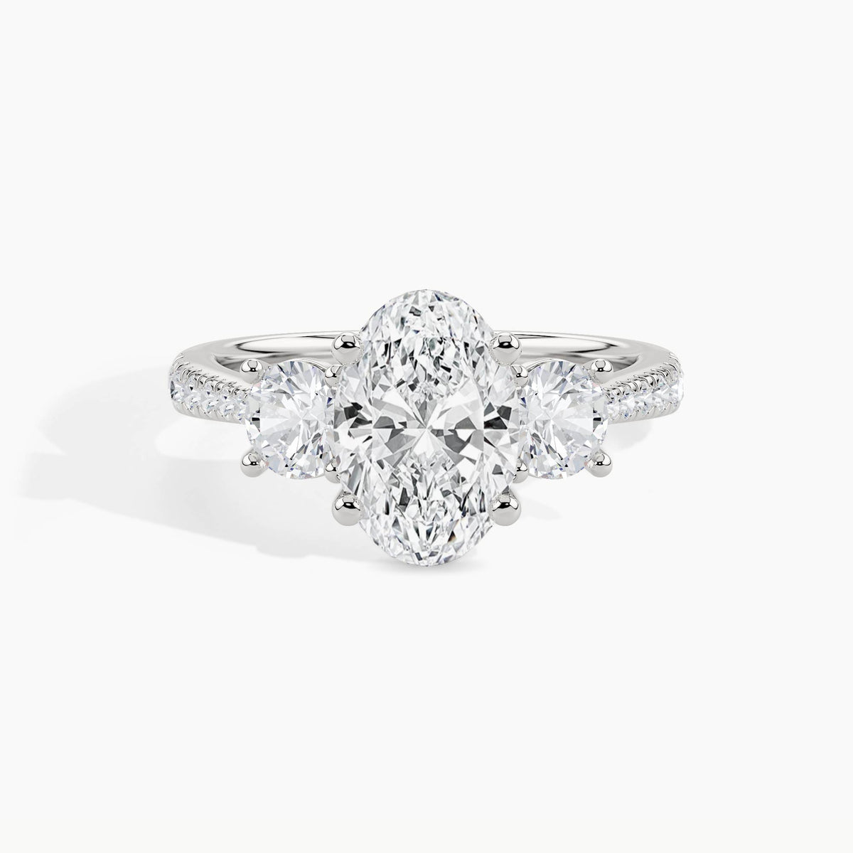 950 Platinum, Oval, down view
