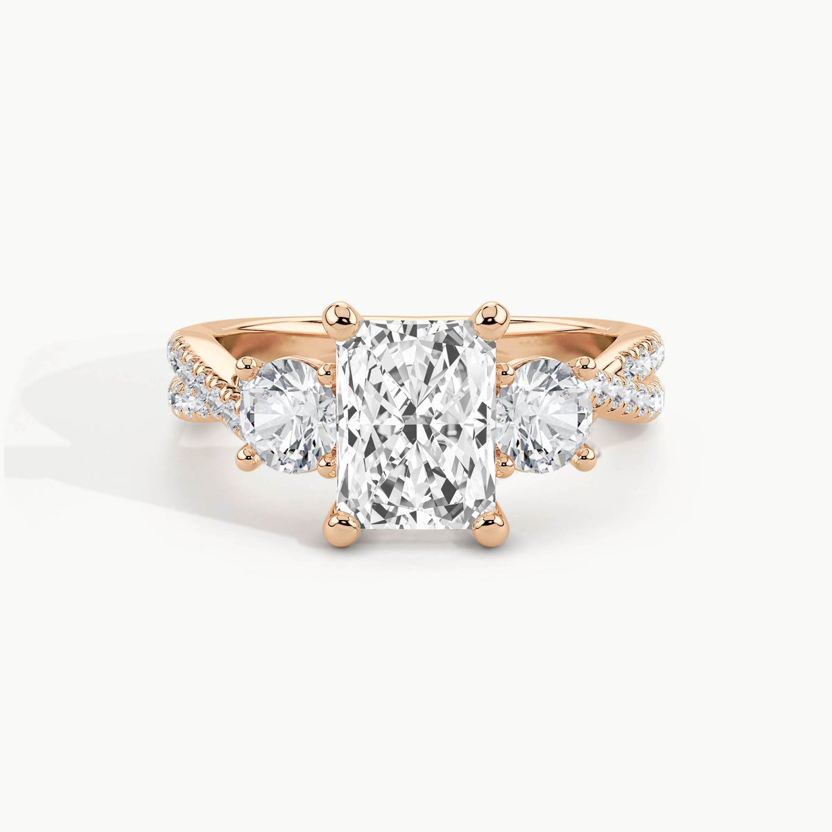 Rose Gold, Radiant, down view