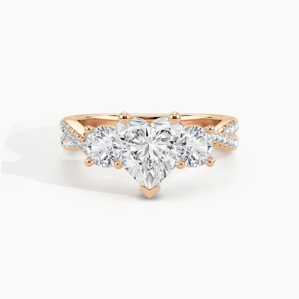 Rose Gold, Heart, down view