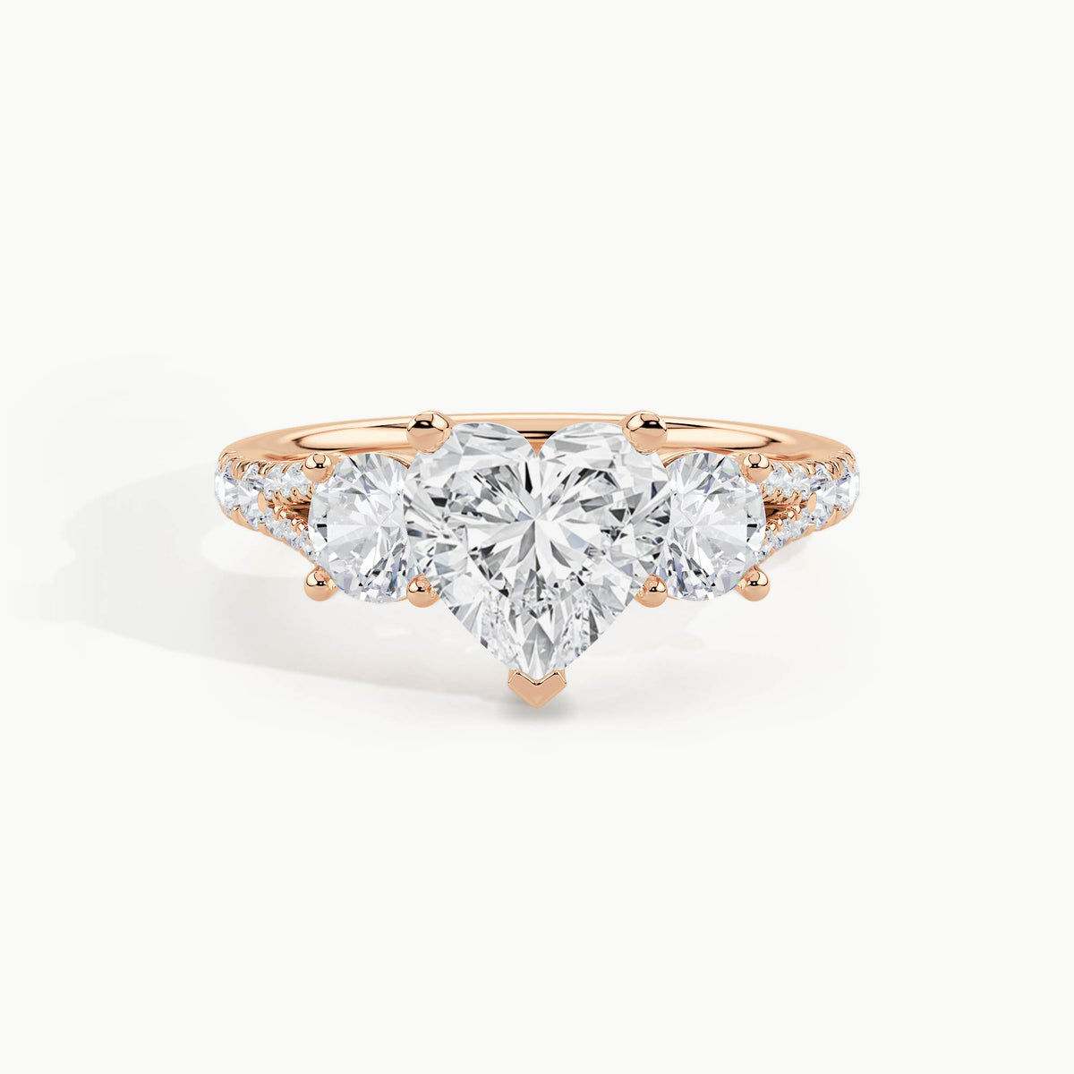 Rose Gold, Heart, down view
