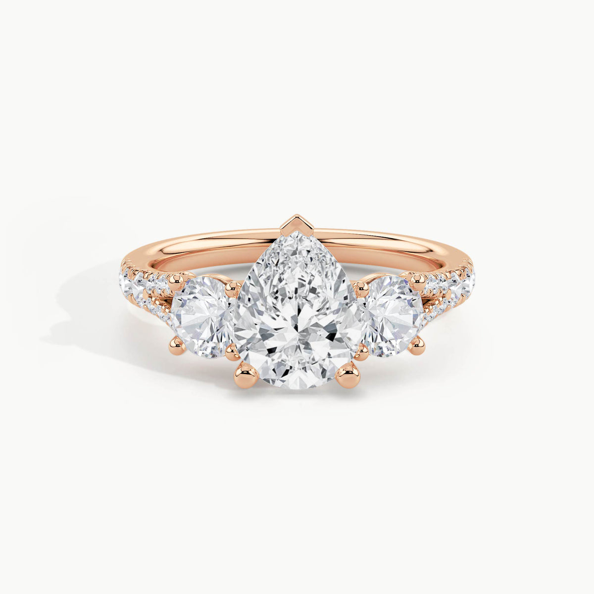 Rose Gold, Pear, down view
