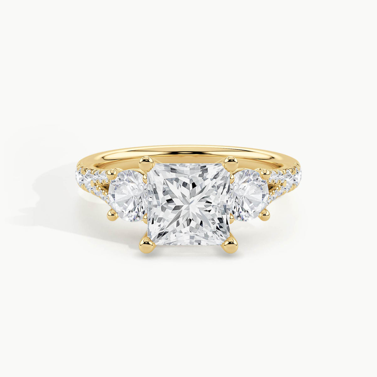 Yellow Gold, Princess, down view