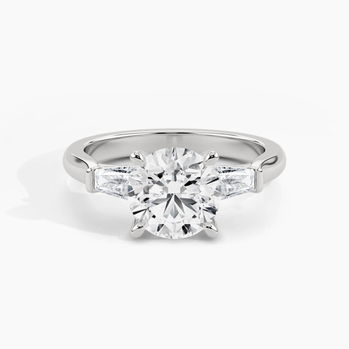 950 Platinum, Round, down view
