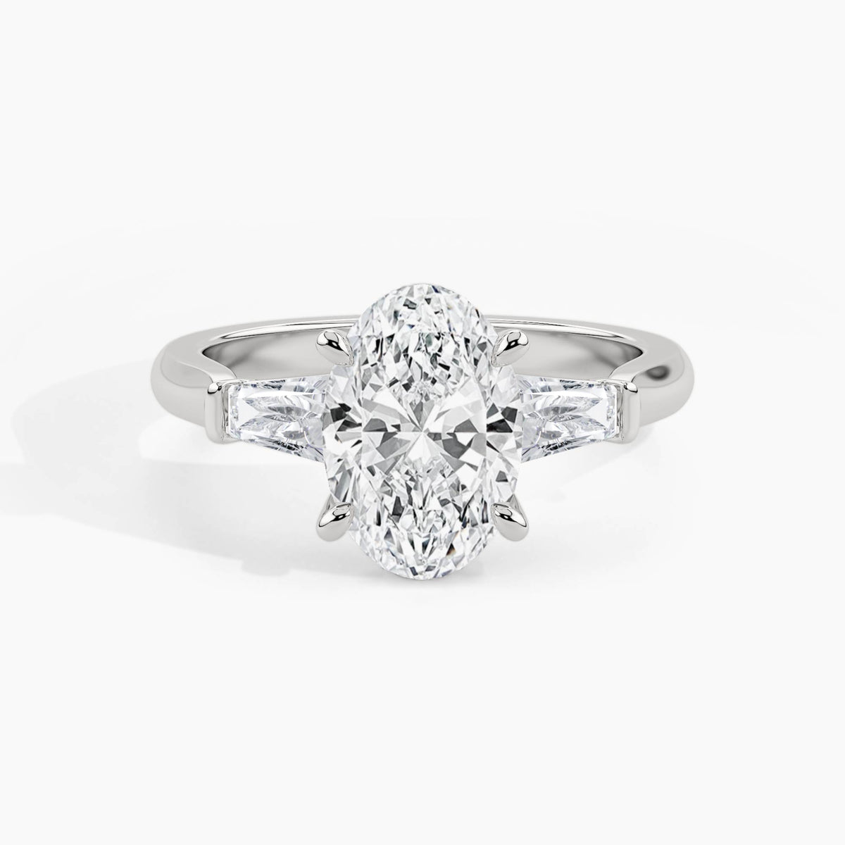 White Gold, Oval, down view