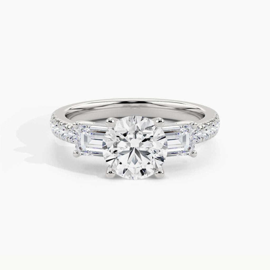White Gold, Round, down view