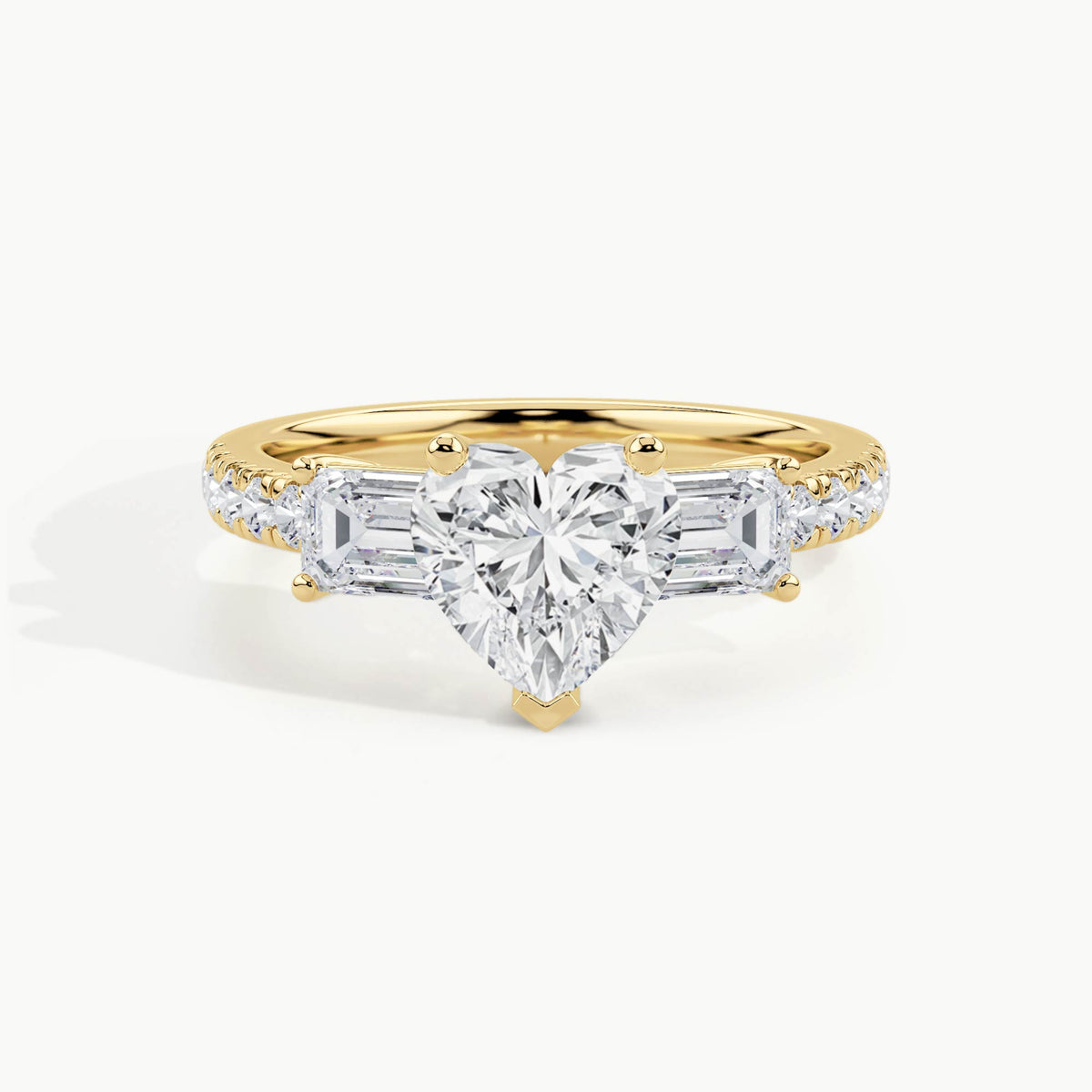 Yellow Gold, Heart, down view