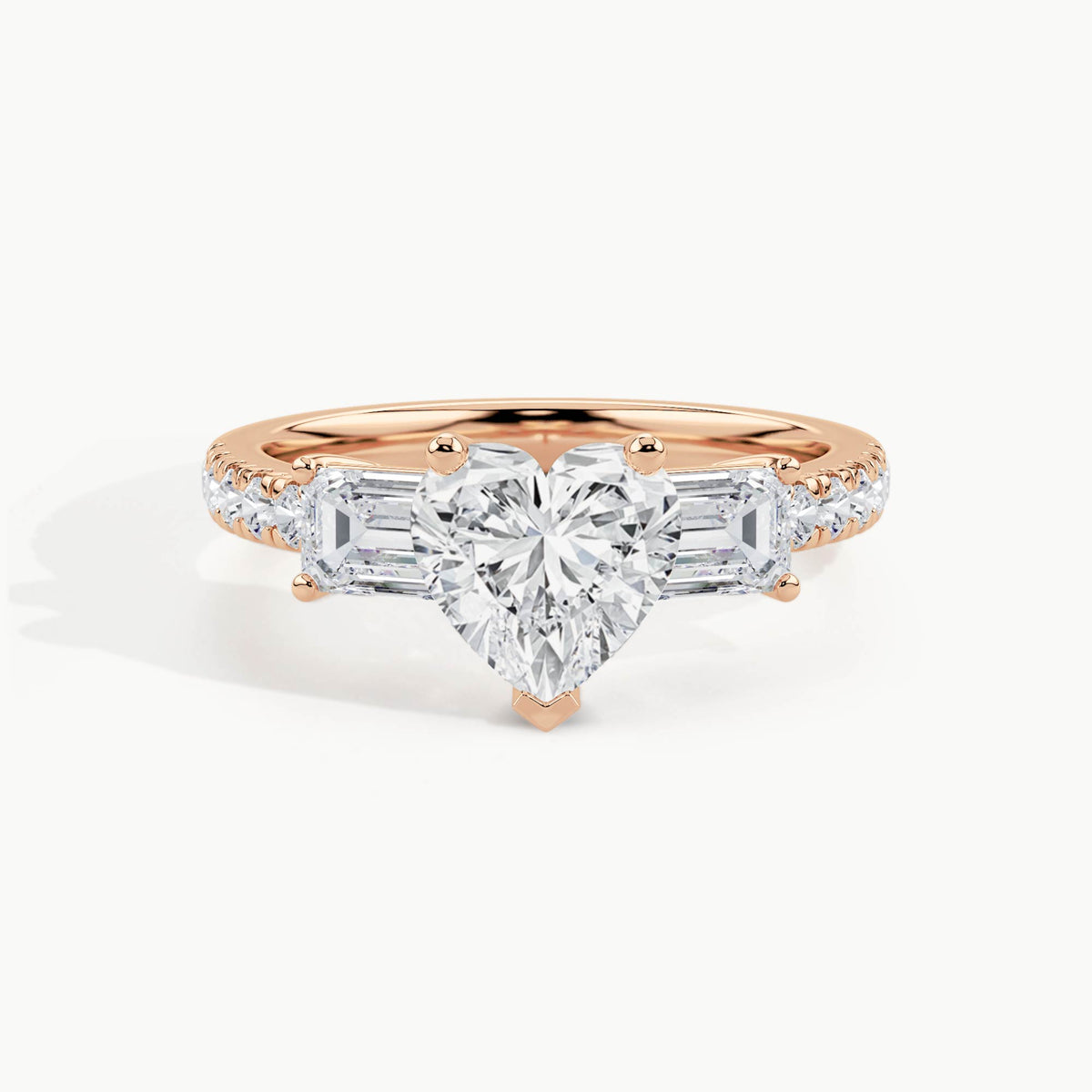 Rose Gold, Heart, down view