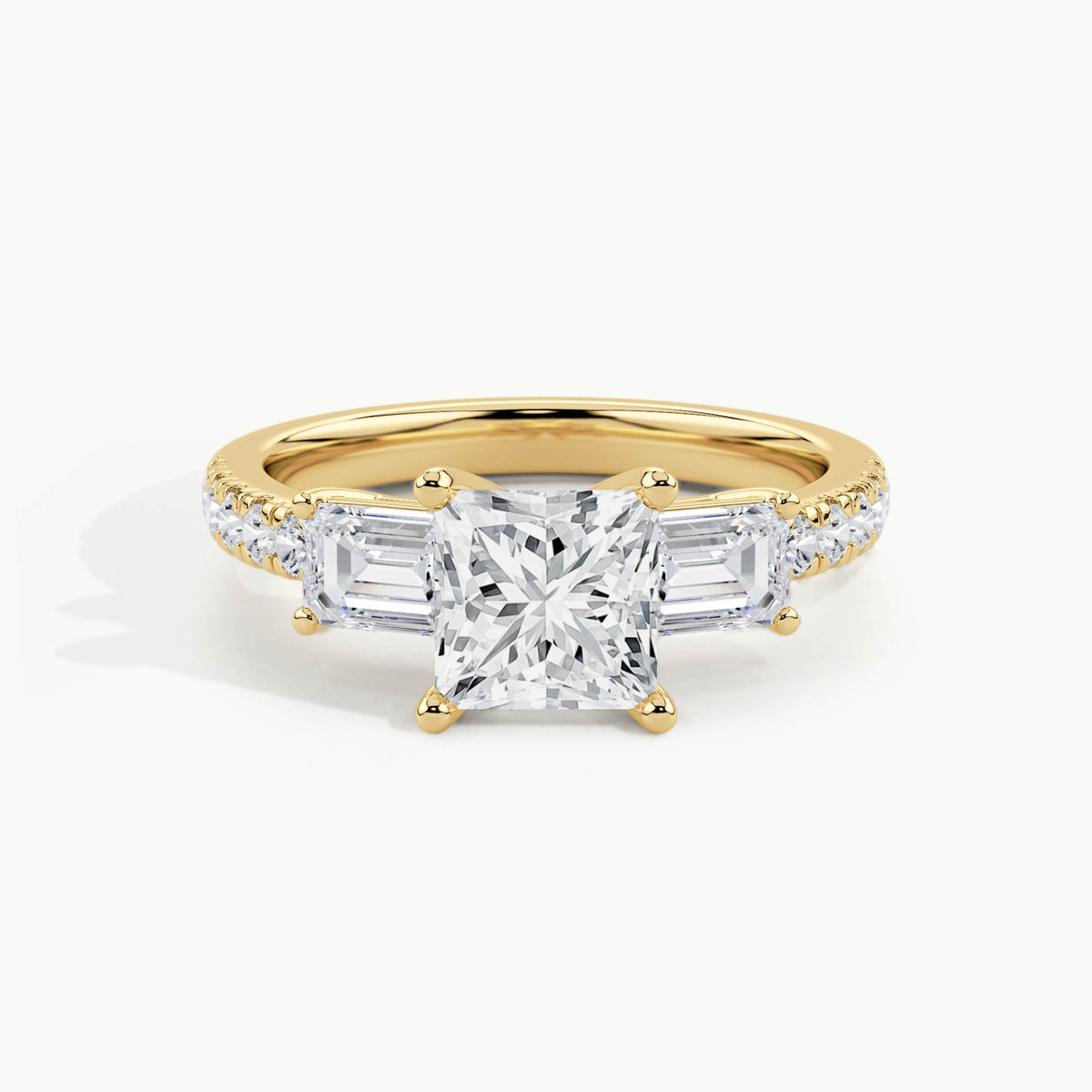 Yellow Gold, Princess, down view