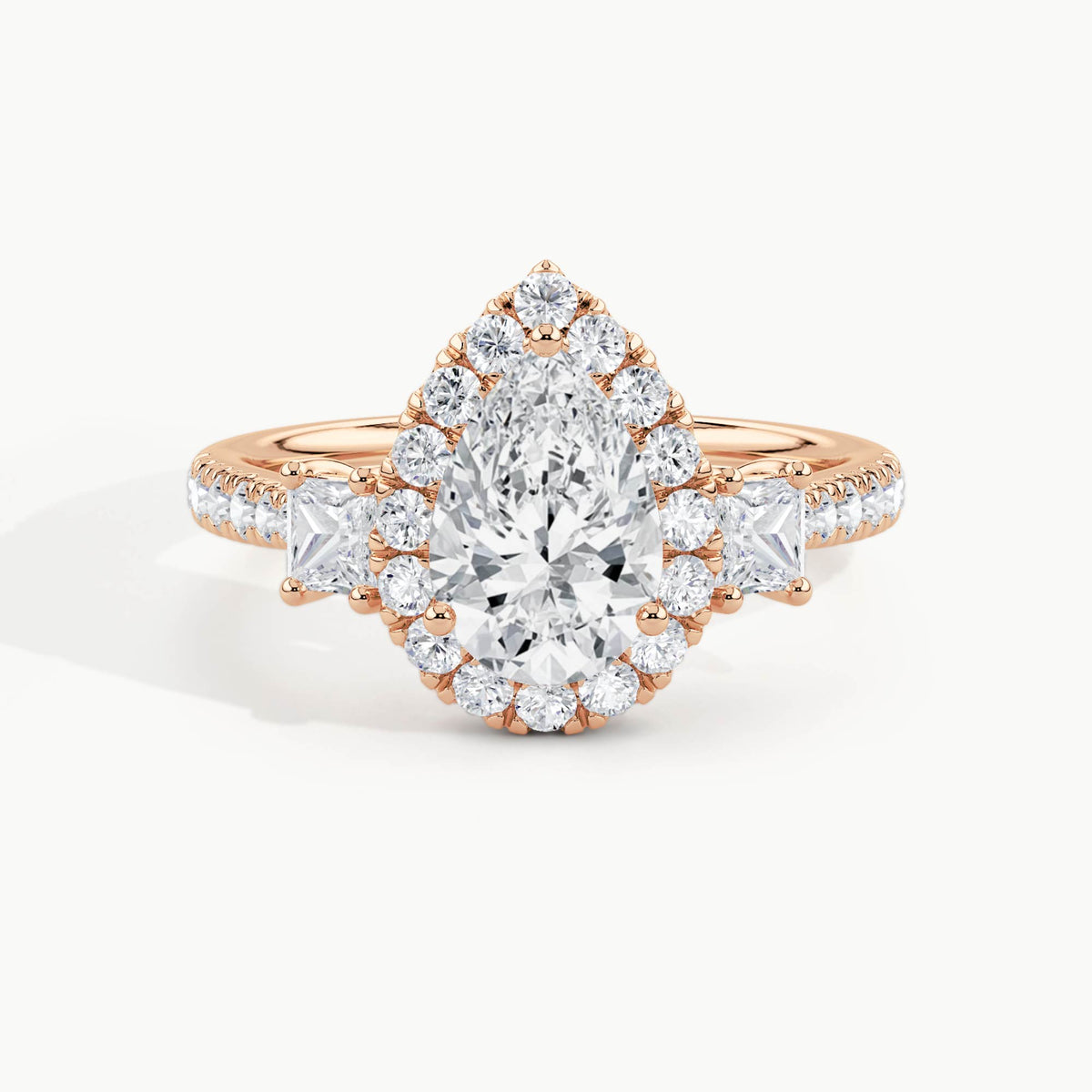 Rose Gold, Pear, down view