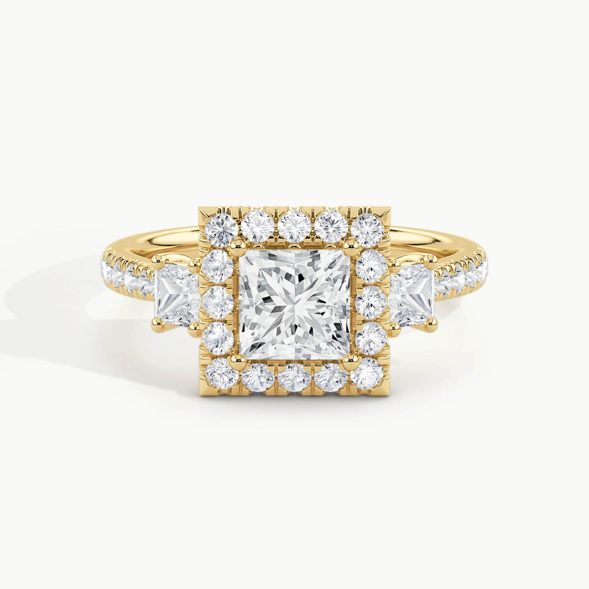 Yellow Gold, Princess, down view