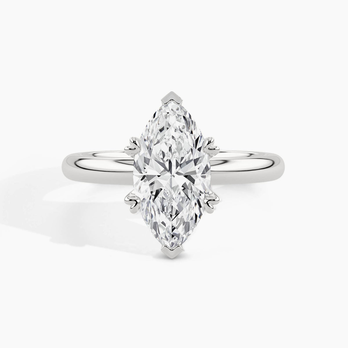 White Gold, Marquise, down view