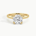 Yellow Gold, Round, down view
