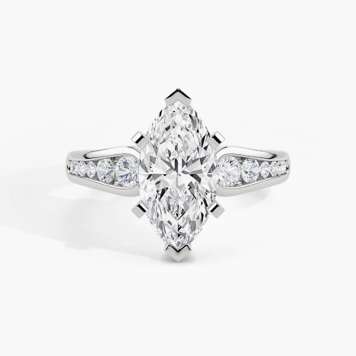 950 Platinum, Marquise, down view