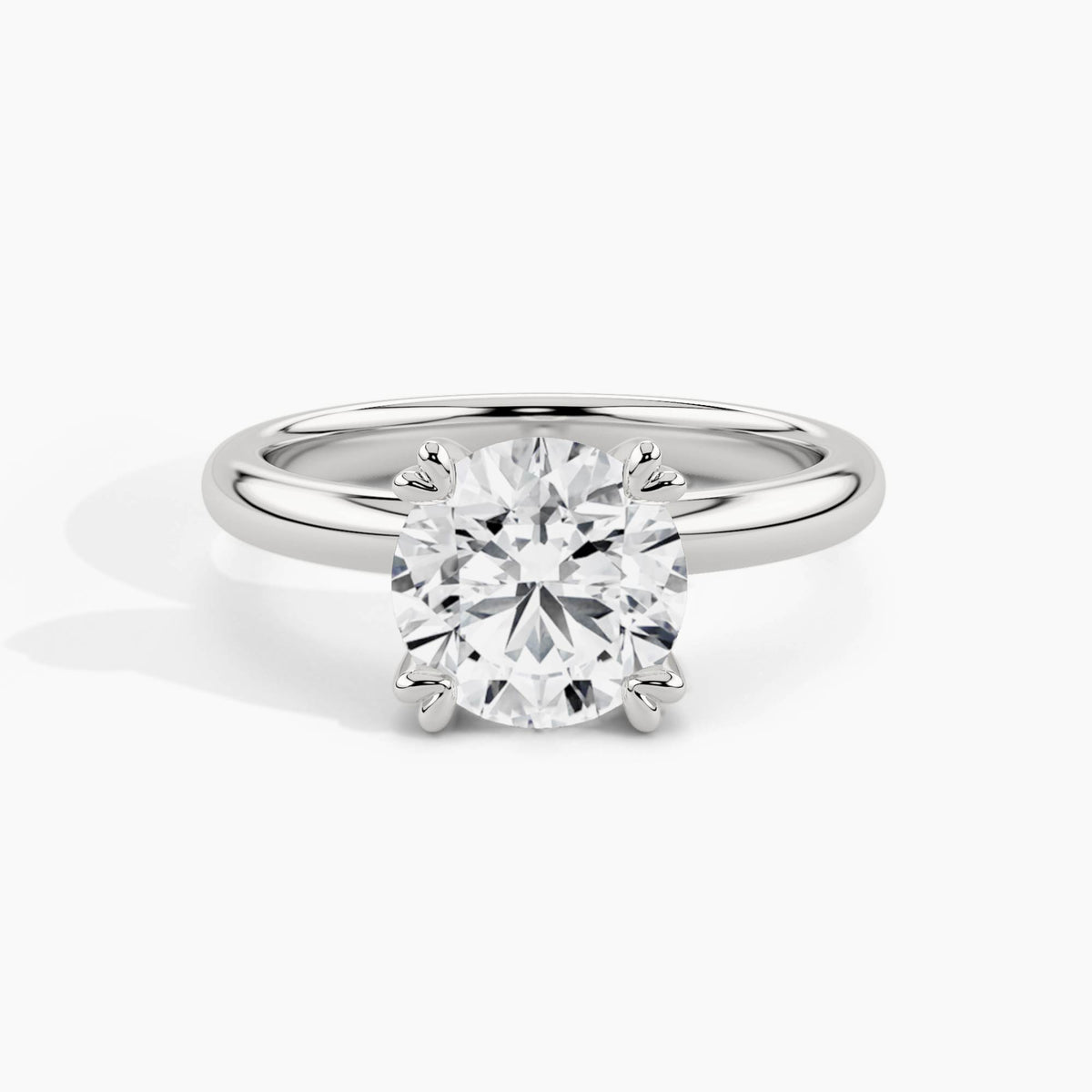 950 Platinum, Round, down view