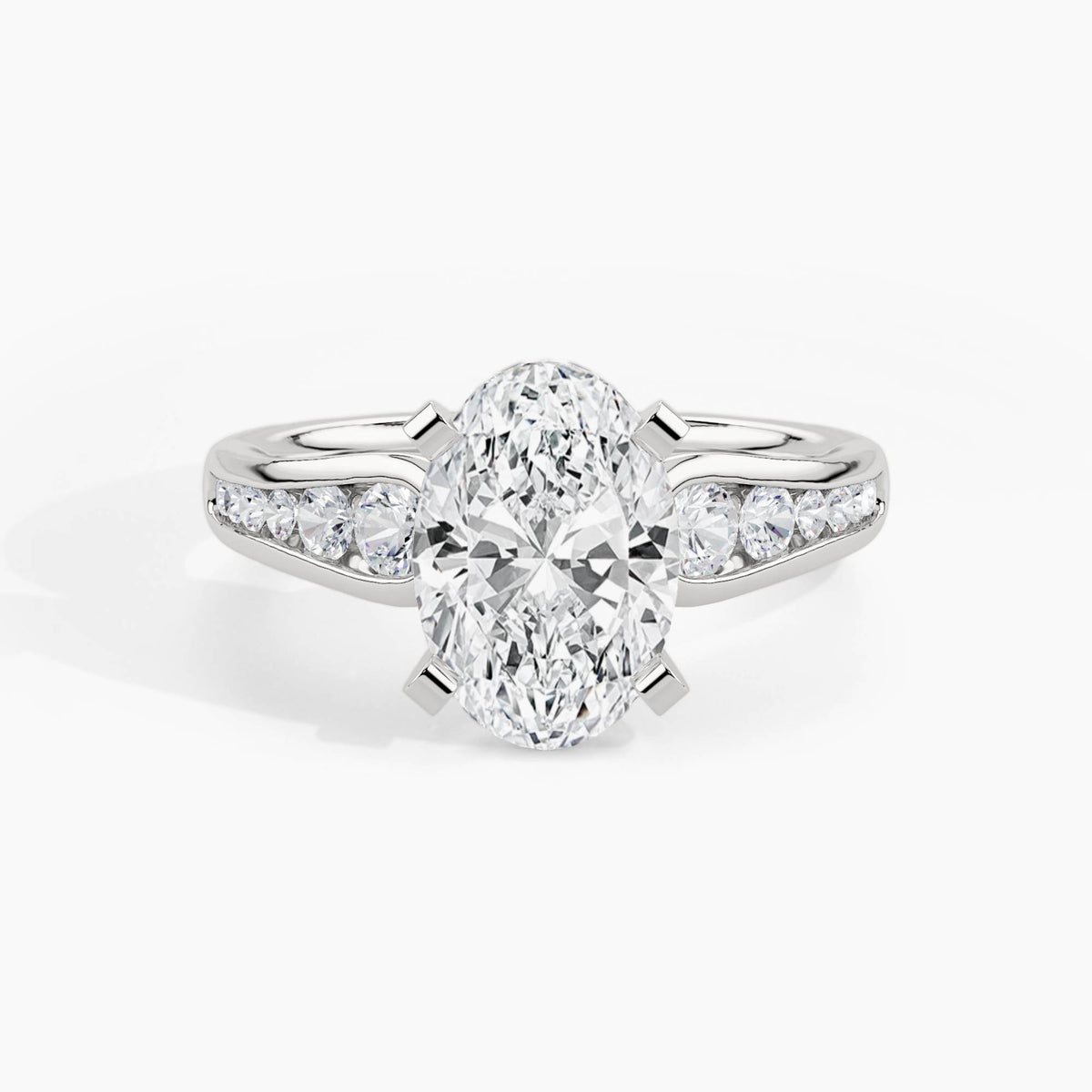 White Gold, Oval, down view