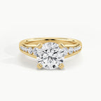 Yellow Gold, Round, down view