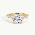 Yellow Gold, Round, down view