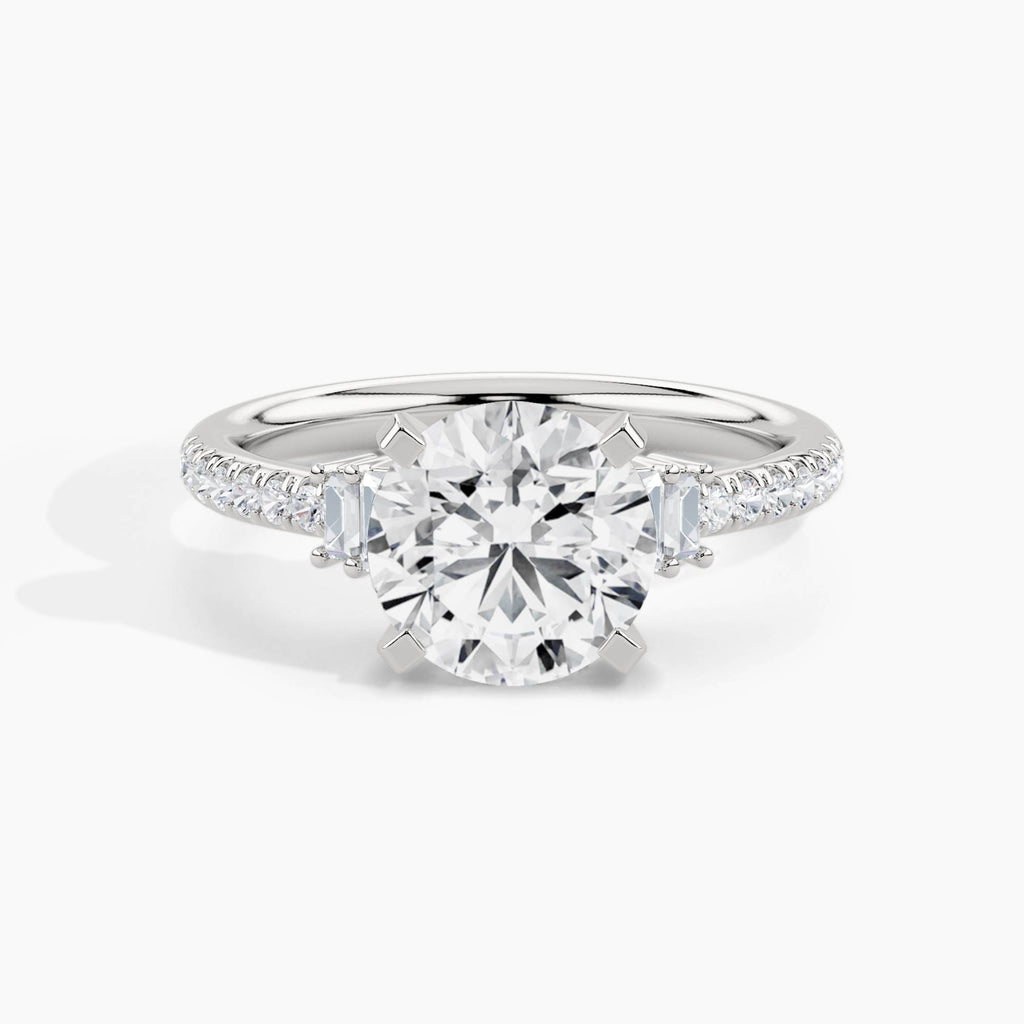 White Gold, Round, down view