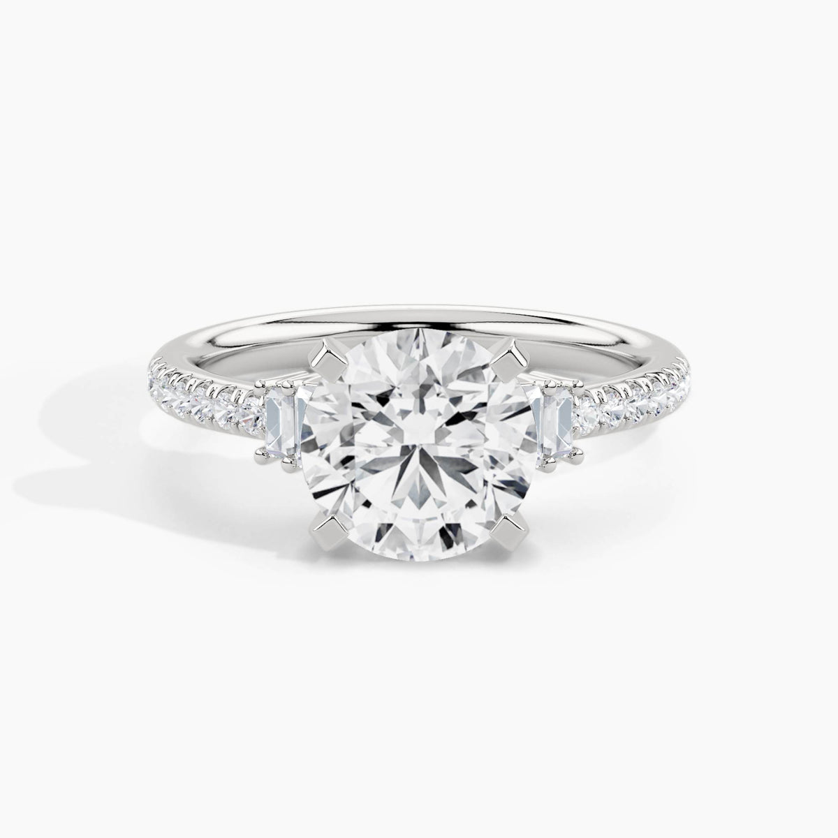 White Gold, Round, down view