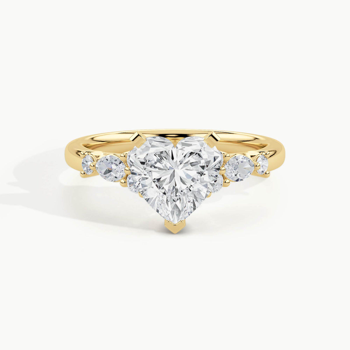 Yellow Gold, Heart, down view