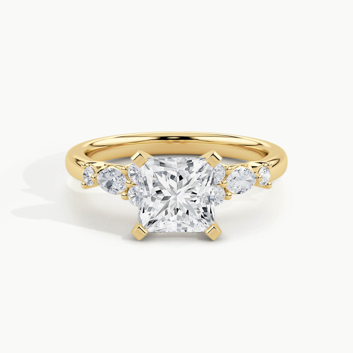 Yellow Gold, Princess, down view