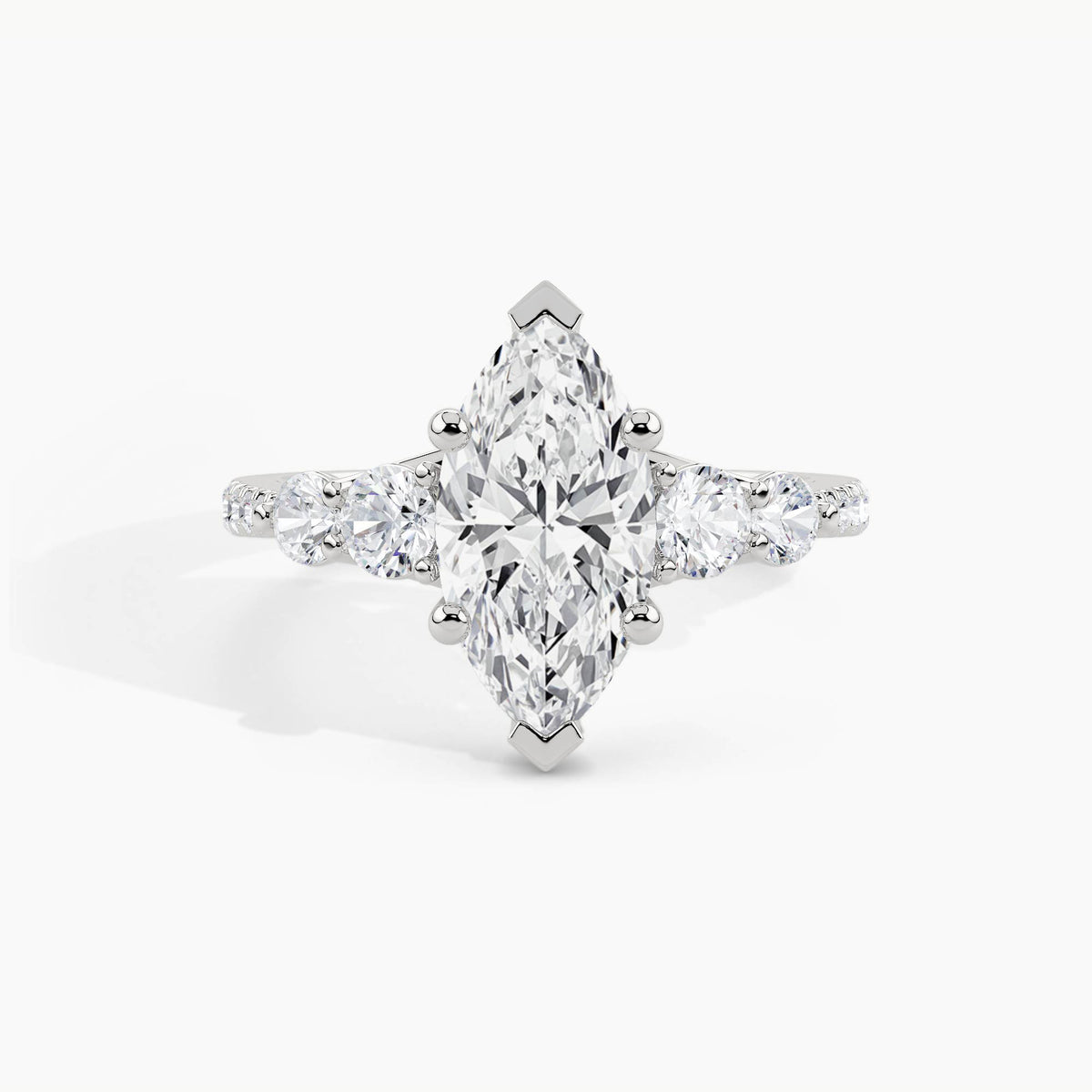950 Platinum, Marquise, down view