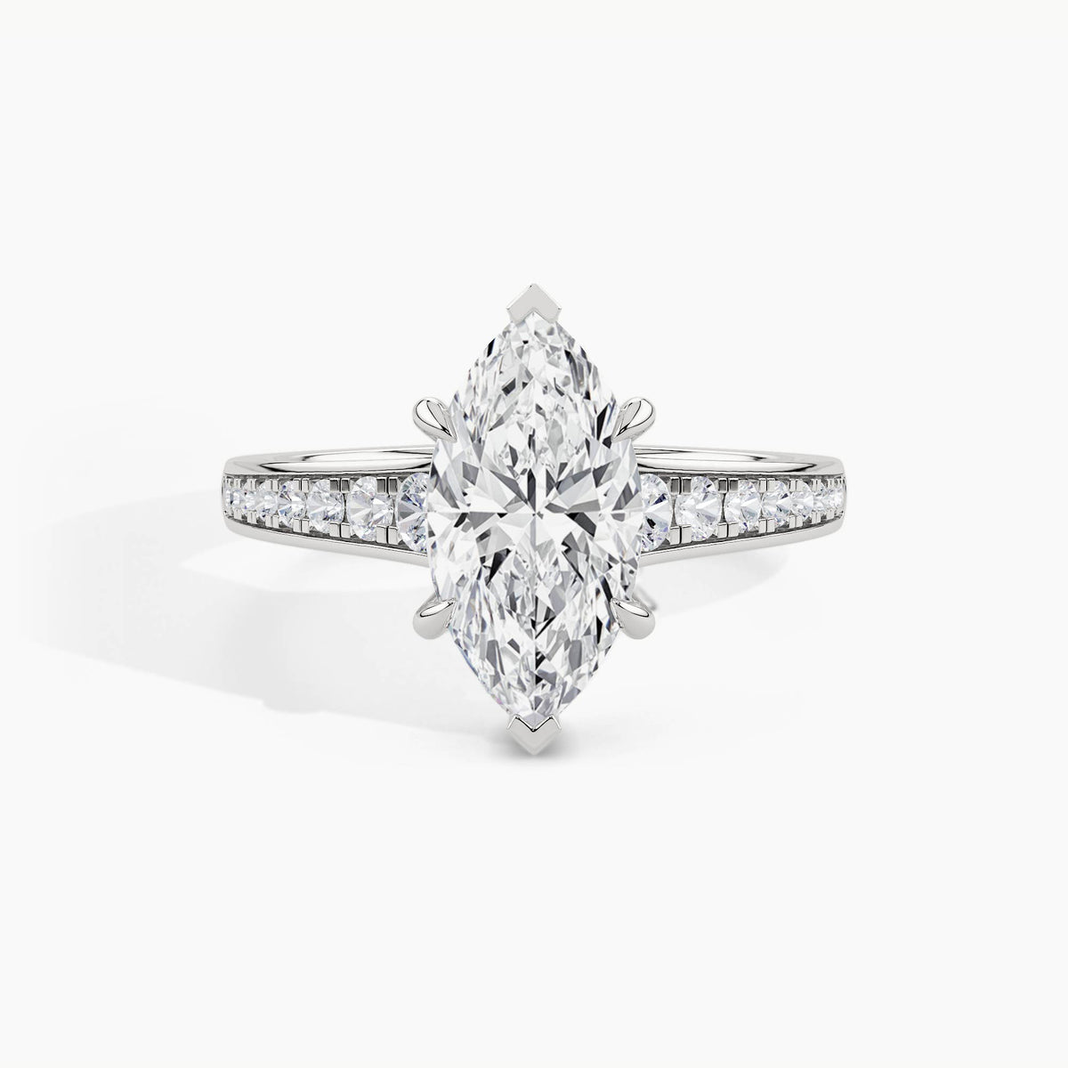 950 Platinum, Marquise, down view