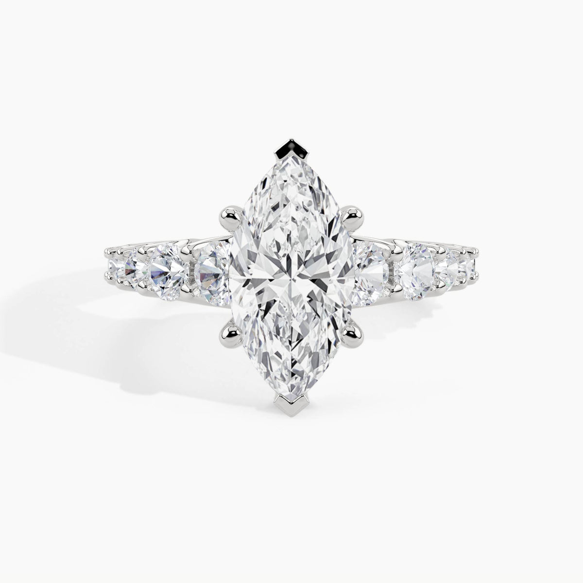 White Gold, Marquise, down view
