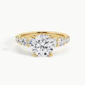 Yellow Gold, Round, down view