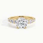 Yellow Gold, Round, down view